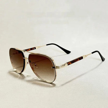 Gafas de Sol para Mujer con Montura Aviador y Doble Puente