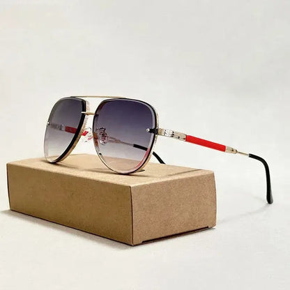 Gafas de Sol para Mujer con Montura Aviador y Doble Puente