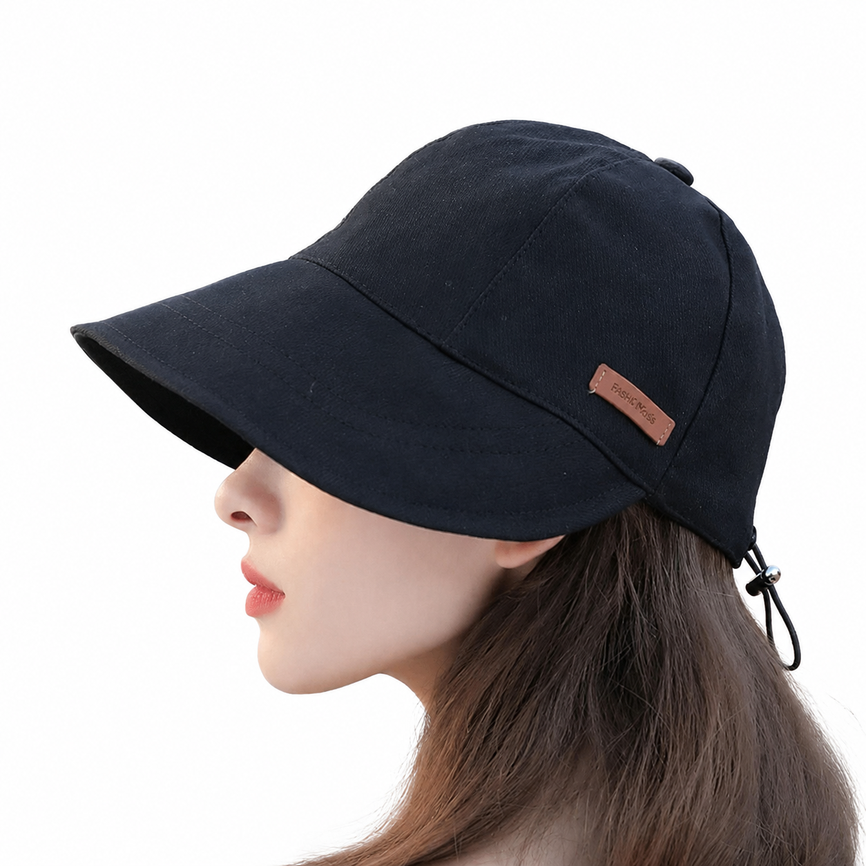 Gorra para mujer con ajuste posterior y visera curva