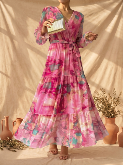 Hazel | Vestido envolvente con estampado floral