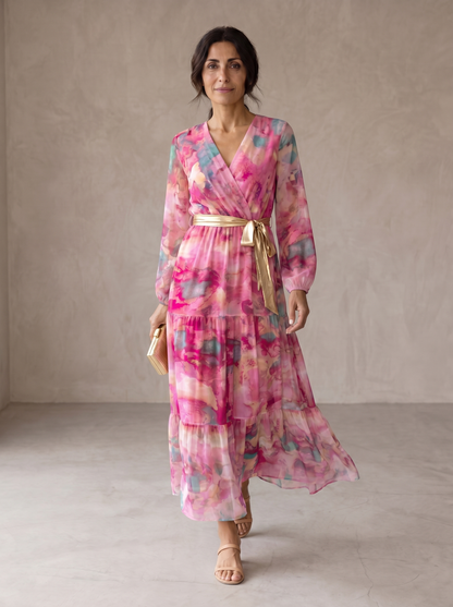 Hazel | Vestido envolvente con estampado floral