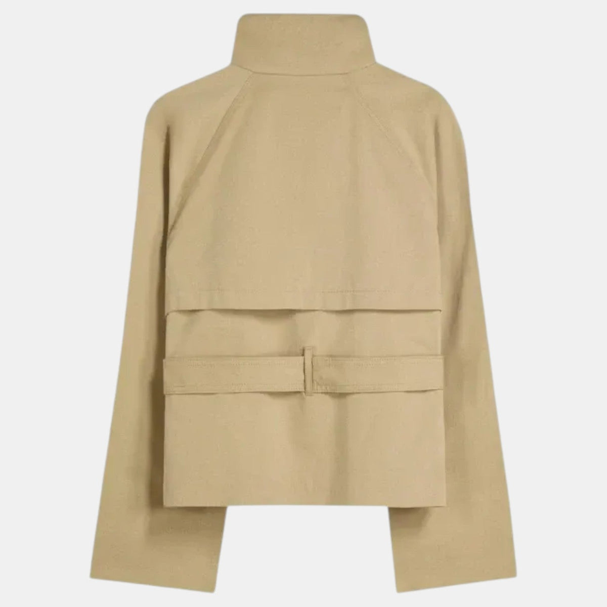 Gabardina corta de lujo para mujer – Trench elegante con cinturón ajustable