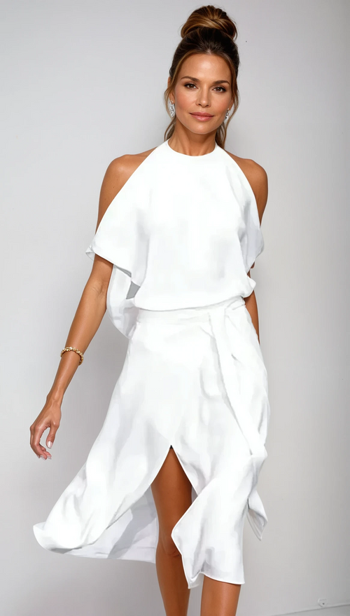 Donna | Vestido moderno con escotes de moda