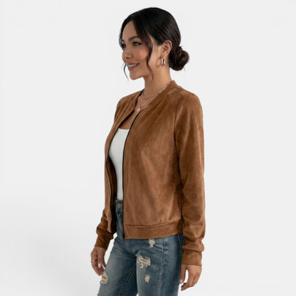 Chaqueta de entretiempo para mujer con cremallera