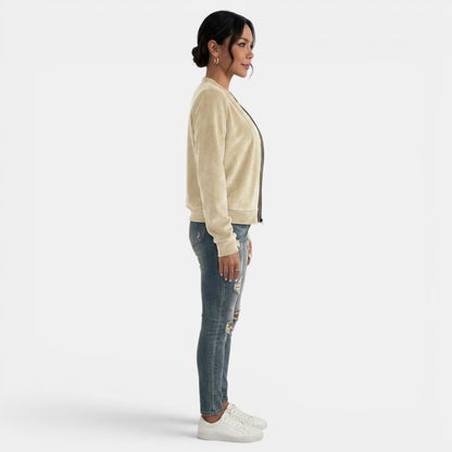 Chaqueta de entretiempo para mujer con cremallera