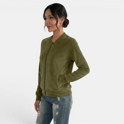 Chaqueta de entretiempo para mujer con cremallera