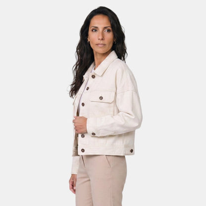 Chaqueta vaquera corta premium para mujer