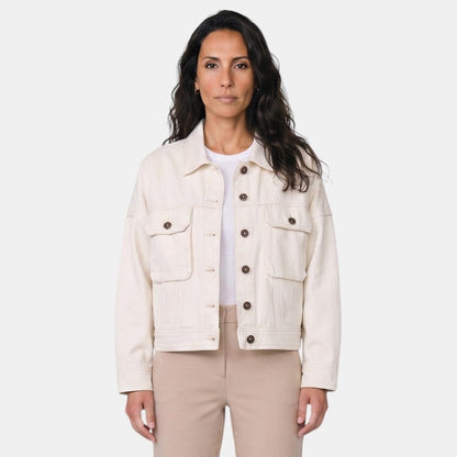Chaqueta vaquera corta premium para mujer