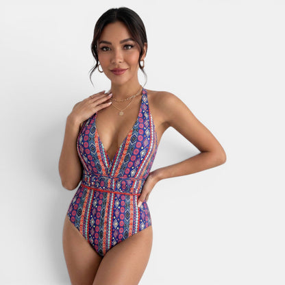 Bañador Boho Mujer Escote V