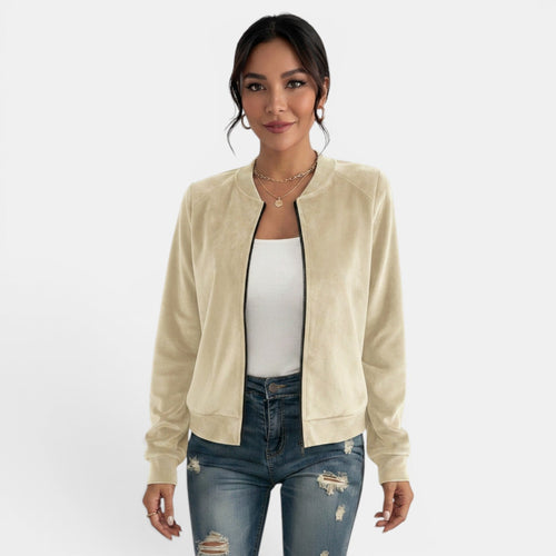 Chaqueta de entretiempo para mujer con cremallera