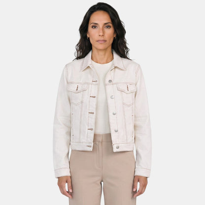 Chaqueta vaquera para mujer premium – Corte recto clásico