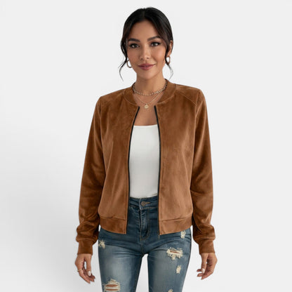 Chaqueta de entretiempo para mujer con cremallera