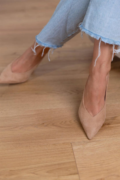 Marlena | Tacones Bajos Nude