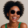 Unisex Gafas de sol redondas con brazos delgados