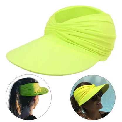 Visera de ala ancha para mujer con detalle trenzado
