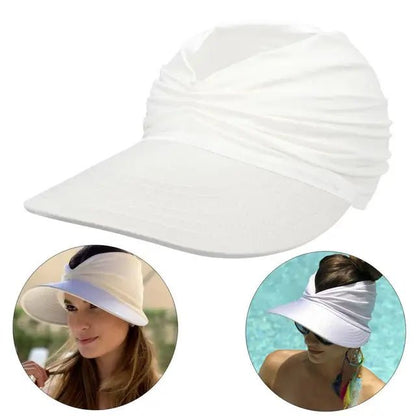Visera de ala ancha para mujer con detalle trenzado