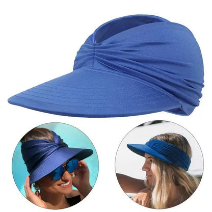 Visera de ala ancha para mujer con detalle trenzado
